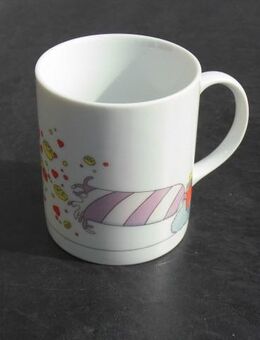 Steinbeck for the Toscany Collection Porzellan Becher Tasse Mug mit Knallbonbon- und Vögel-Dekor 4,- - Flensburg