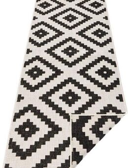 NORTHRUGS Läufer Malta Wendeteppich, rechteckig, Höhe: 5 mm, In-& Outdoor, Wetterfest, Balkon, Rautenmuster, Wohnzimmer,Wasserfest