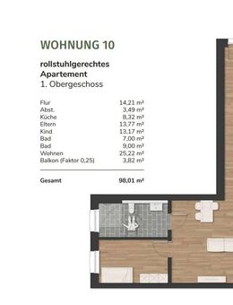 Moderne Mietwohnung in Neuenburg - Wohnung 10 - Zetel