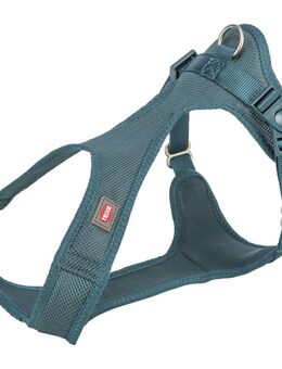 Trixie Comfort Soft Touren-Geschirr, petrol - Größe: S-M: 35 - 60 cm Bauchumfang, 20 mm breit