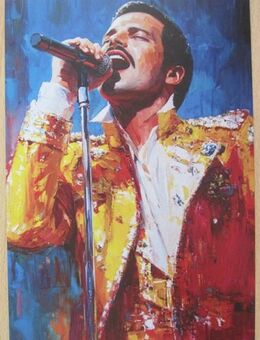 Freddie Mercury/Queen Metallschild, Art Design, 20x30 cm - Darmstadt