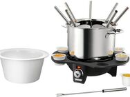 Unold Elektro-Fondue Élégance 48645, 8 Fonduegabeln, 1,5 l, mit sechs Saucen-Töpfchen