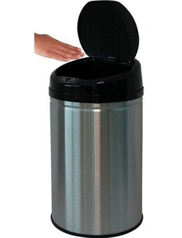 ECHTWERK Mülleimer INOX BRUSHED, Infrarot-Sensor, Korpus aus Edelstahl, Fassungsvermögen 30 Liter