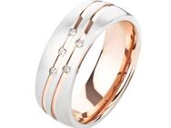 Damenring Edelstahl DE128 mit Zirkonias - Aholming