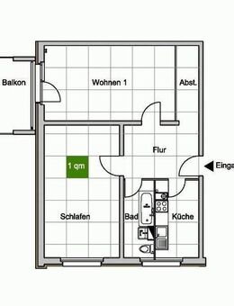 Großzügige 2 separate Zimmer, Balkon, Küche und Bad mit Fenster! - Dresden