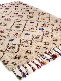 THEKO Orientteppich Nomadic 1, rechteckig, Höhe: 20 mm, reine Wolle, handgewebt, Rauten Design, mit Fransen