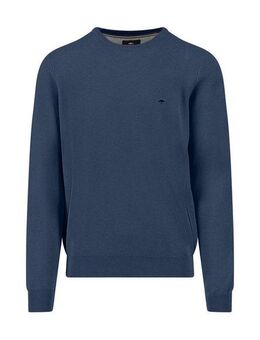 FYNCH-HATTON Rundhalspullover mit Logo Stickerei