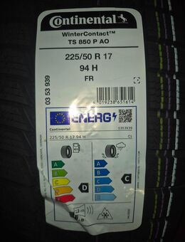 Continental WinterContact™ TS 850 P AO 225/50R17 94H – Premium Winterreifen mit Audi OE-Freigabe - Waldkraiburg