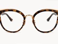 Cat Eye Leopard Rahmen Katzenauge Brille Retro runde Damen OHNE DIOPTRIEN - Rheine