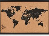 Zeller Present Pinnwand World, Memoboard, aus Kork, Motiv Weltkarte