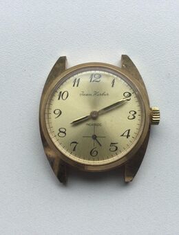 Jean Herber Herren Handaufzug Armbanduhr Vergoldet 1950er Jahre - Fulda