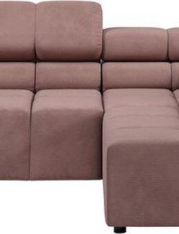 INOSIGN Ecksofa Ancona, incl. Kopfteilverstellung + 3 Zierkissen, L-Form, Breite 249cm, wahlweise motorische Sitztiefenverstellung, B/T(H: 249/215/70 cm