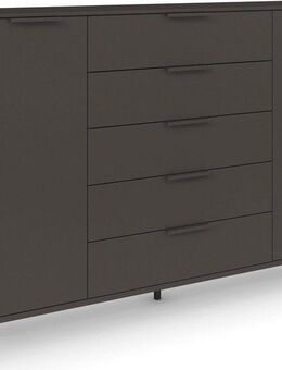 rauch Kombikommode Kommode Türkommode Sideboard Kombikommode FLIPP (Breite 160/180 cm mit 4 Einlegeböden), 2-türig mit 5 Schubladen und Soft-Close-Funktion in zwei Breiten