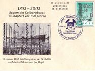 Grüne Post: MiNr. 4, "Kalibergbau in Staßfurt", FDC, Zusatzstempel, ESSt. (1) - Brandenburg (Havel)