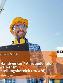 Baunaher Handwerker / Allrounder als Fachhandwerker im Wiederherstellungsbereich (m/w/d) - Freiburg (Breisgau)