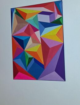 Geometrische Abstraktion 3D. Kubistische Kunst.Acryl. - Sulz (Neckar)