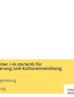 Sachbearbeiter /-in (m/w/d) für Kulturinitiierung und Kulturentwicklung - Regensburg
