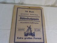 Altes antikes Butterbrotpapier ca. 1930er Jahre 50 Blatt 24 cm x 32 cm rot - Zeuthen