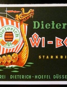 Werbekarte Brauerei Dieterich – Hoefel Düsseldorf - Niederfischbach