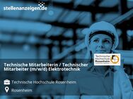 Technische Mitarbeiterin / Technischer Mitarbeiter (m/w/d) Elektrotechnik - Rosenheim