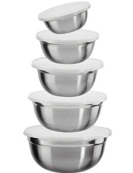KING Schüssel Marie, Edelstahl, (Set, 10-tlg), mit Deckel