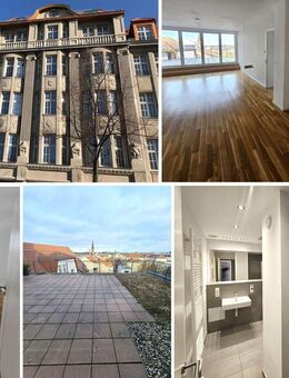 4-Raum DG-Wohnung in Lindenau mit Parkett, Dachterrasse, Lift, Fußbodenheizung, Abstellraum, Keller, SP mgl. - Leipzig