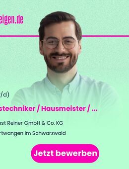 Haustechniker / Hausmeister / Facility-Manager / Mitarbeiter Gebäudemanagement (m/w/d) - Furtwangen (Schwarzwald)