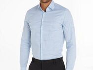 Calvin Klein Langarmhemd POPLIN CHECK PRINT SLIM SHIRT
