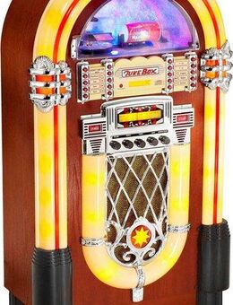 Karcher JB 6604 Retro-Radio (40 W, CD-Player, Lichteffekte, Lautsprecher, SD-Kartenleser, Partyanlage)