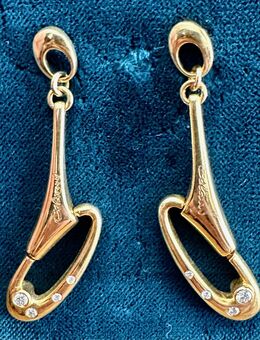Luigi Colani Design Ohringe IL SLANICO 750/000 Gold Brillanten - Köln