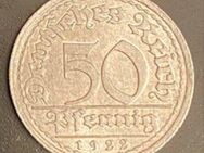 50 Pfennig „E“ Kursmünze von 1922 Weimarer Republik Deutsches Reich - Münster (Hessen)