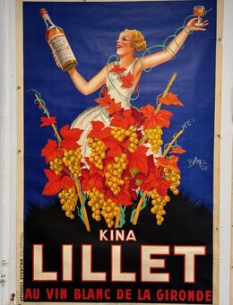 Kina Lillet 1937 Reklame Plakat Robys original VintagePoster Groß - Köln