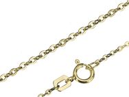 1 zarte Ankerr-Kette ca. 1,1 mm Ø, Gelbgold 333/-, ca. 45 cm, Zwischenöse bei ca. 42 cm