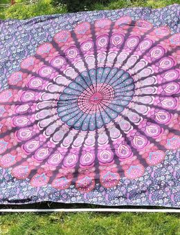 Neuware: große Tagesdecke, Bettüberwurf, Wandbehang, Dekotuch, Ritualdecke Tantra (Baumwolle) - Mammendorf