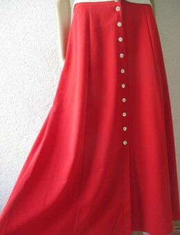 NEU * Edel * Original VINTAGE * A- Linie * Maxi * Long * Rock "HIRSCH." Gr. 36- 38/ S * rot * - Riedlingen