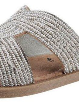 Tamaris Pantolette, Blockabsatz, Festtagsschuh, Sommerschuh in funkelnder Optik