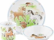 Seltmann Weiden Kindergeschirr-Set Compact Mein Pony (3-tlg), 1 Personen, Porzellan, Teller, Schüssel, Becher, Made in Germany, 3 Teile, für 1 Person