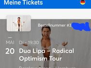Dua Lipa Live in Hamburg 20.05. 2 x Unterrang Block U17 - Düsseldorf