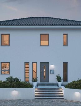 Die Stadtvilla 18.02 W mit Walmdach überzeugt durch seine weitläufige und wohnliche Raumaufteilung. Technik-, Finishpaket und Grundstück inklusive!!! - Homburg