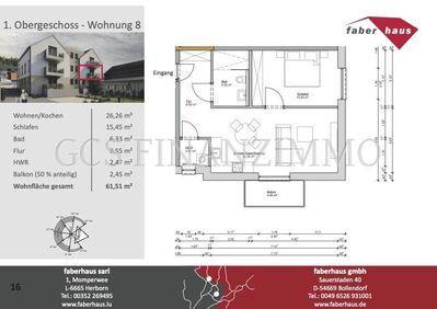 Hochwertige Neubauwohnung in Kordel, KfW 40 EE und ISB förderfähig, provisionsfrei