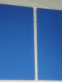 020 Zwei blaue Scheiben für Halogen-PAR 220 x 200 x 3mm - Lüdenscheid