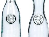 Zeller Present Karaffe, (Set, 2-tlg), Recycled Glas