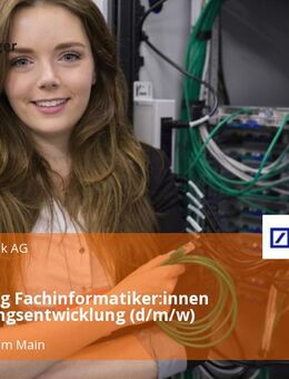 Ausbildung Fachinformatiker:innen Anwendungsentwicklung (d/m/w) - Frankfurt (Main)