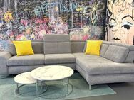 Sofa Couch Wohnlandschaft Grau Sitztiefenverstellung Neu - Delmenhorst
