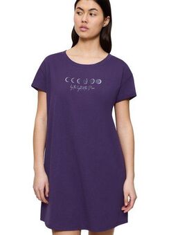 Triumph Nachthemd Nightdresses NDK X weich, atmungsaktiv, gerippter Rundhalsausschnitt, Kurzarm