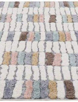 Carpet City Hochflor-Teppich Focus 3032, rechteckig, Höhe: 20 mm, Läufer, Boho, Hochtief-Muster/ 3D-Effekt, für Wohnzimmer, Schlafzimmer