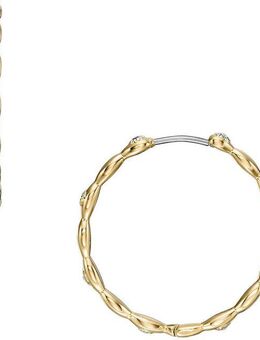 Fossil Paar Creolen Schmuck Geschenk Edelstahl Ohrringe Sutton, mit Glasstein