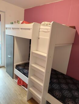 Hochwertiges Kinder-Etagenbett / Hochbett-Kombi, 2 Schlafplätze, Weiß - Frankfurt (Main)