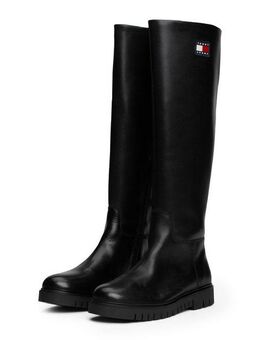 Tommy Jeans TJW LONG SHAFT BOOT Stiefel, Blockabsatz, Langschaftstiefe, Stiefel mit seitlichem Logo