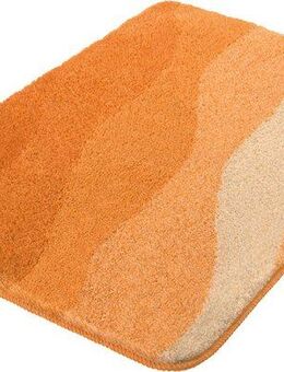 Kleine Wolke Badematte Malena, Höhe 20 mm, rutschhemmend beschichtet, fußbodenheizungsgeeignet, Polyacryl, rechteckig, Badteppich, modernes Wellen Design, Farbverlauf, waschbar